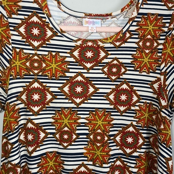 Lularoe Carly Dress Striped Geometric Super Soft (Legging Material) - Picture 2 of 10